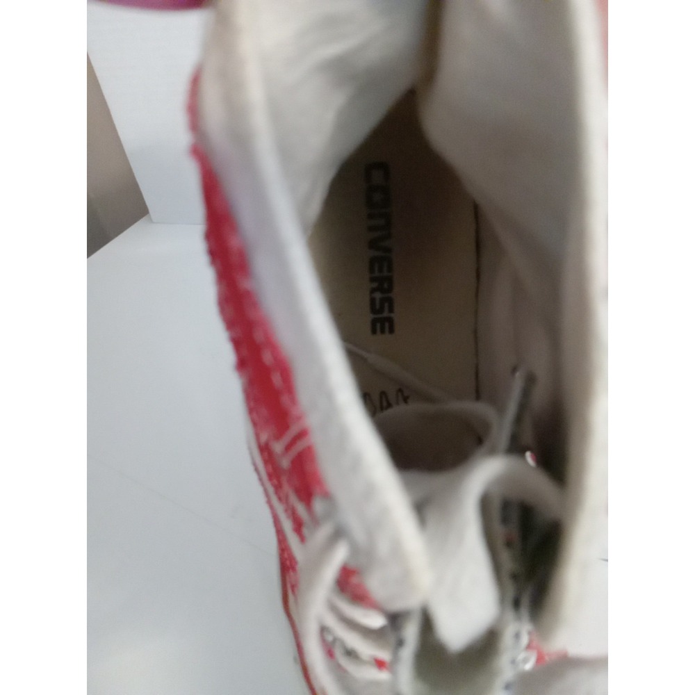 Converse Unisex Red White Blue Flag Taylor Hi Top Sneakers Size Men 8 Women 10 - Picture 6 of 9